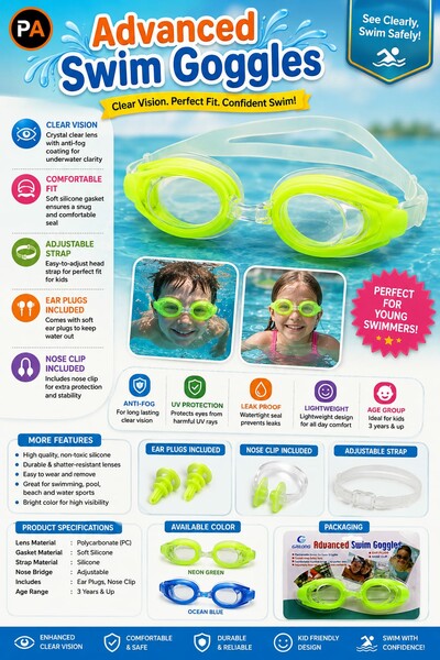 Swim Goggles for young Swimmers 